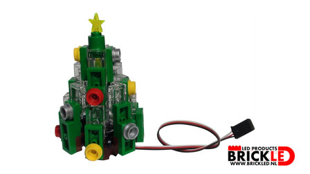 BrickLED 1 x Kerstboom - Wit warm - Verlichting voor LEGO