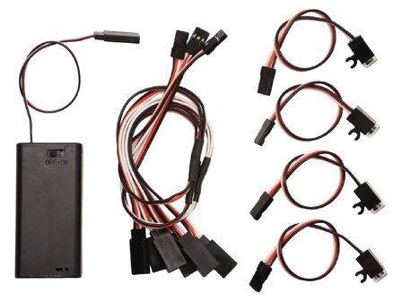 LEGO&reg; Starter set Mini spot - Wit warm met AA Batterij Blok - Verlichting voor LEGO