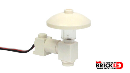 LEGO&reg; 2 x Gevel lamp Wit klassiek - Wit warm - Verlichting  voor Lego