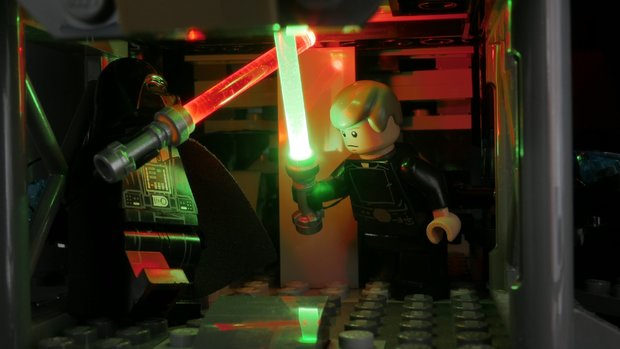Moderator Oraal Scheiding BrickLED 2 x Star Wars LightSaber Zilver - Groen - Verlichting voor LEGO -  Verlichting voor LEGO